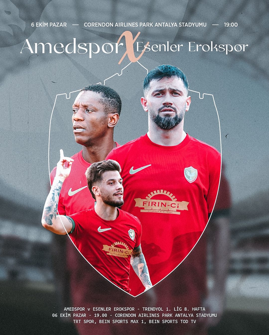 Amedspor Pazar Günü esenler Erokspor’a karşı Sahada Olacak